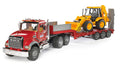 #02813 1/16 Mack Granite Low Loader with JCB Backhoe