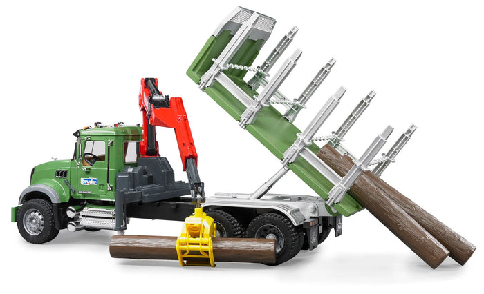 #02824 1/16 Mack Granite Timber Truck with Crane
