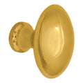 1 1/2 Inch Brass Egg Cabinet Knob (Several Finishes Available)