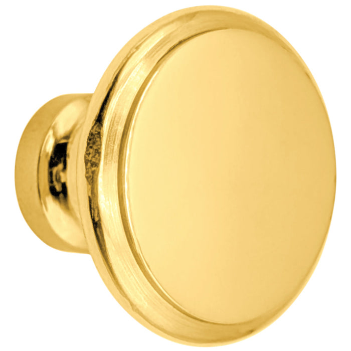 1 1/2 Inch Brass Flat Top Cabinet Knob (Several Finishes Available)
