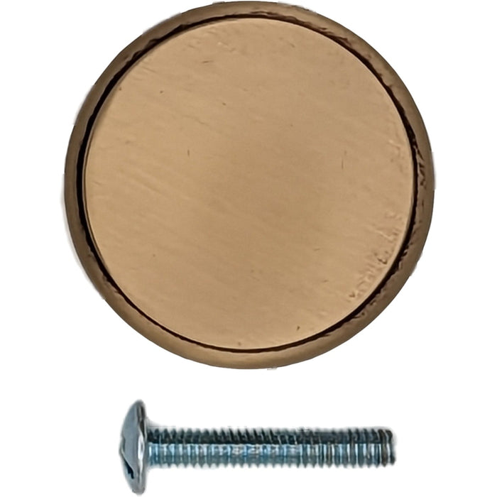 1 1/2 Inch Brass Flat Top Cabinet Knob (Several Finishes Available)