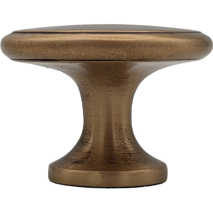 1 1/2 Inch Brass Flat Top Cabinet Knob (Several Finishes Available)