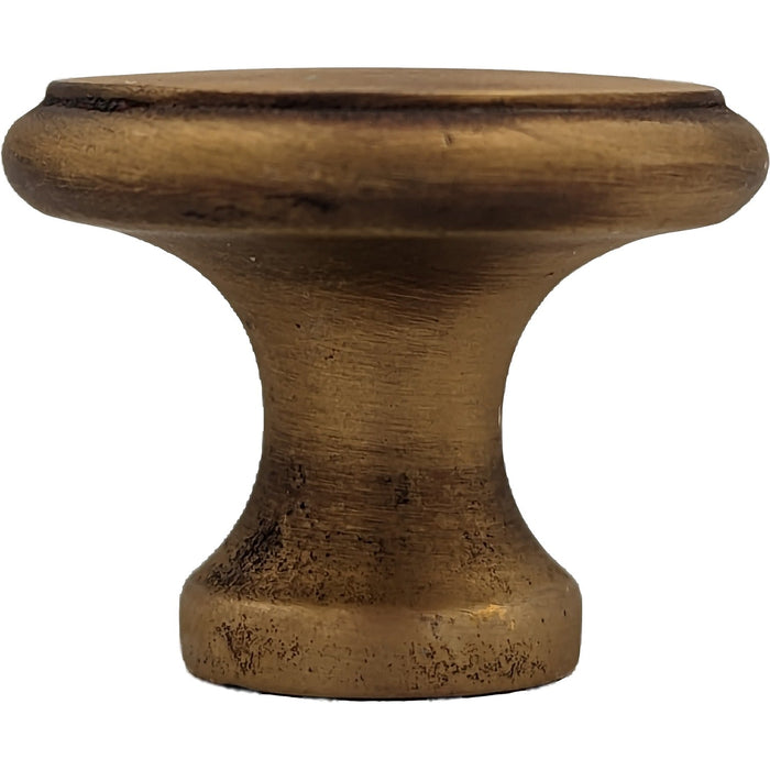 1 1/4 Inch Brass Flat Top Cabinet & Furniture Knob (Several Finishes Available)