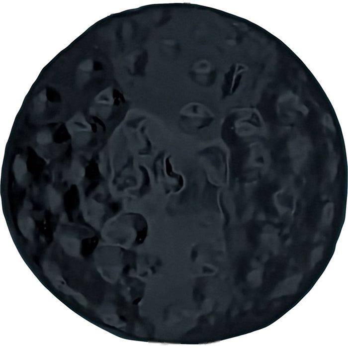 1 3/8 Inch Solid Iron Hammered Flat Cabinet & Furniture Knob