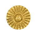 1 Inch Solid Brass Art Deco Style Round Cabinet and Furniture Knob (Several Finishes Available)