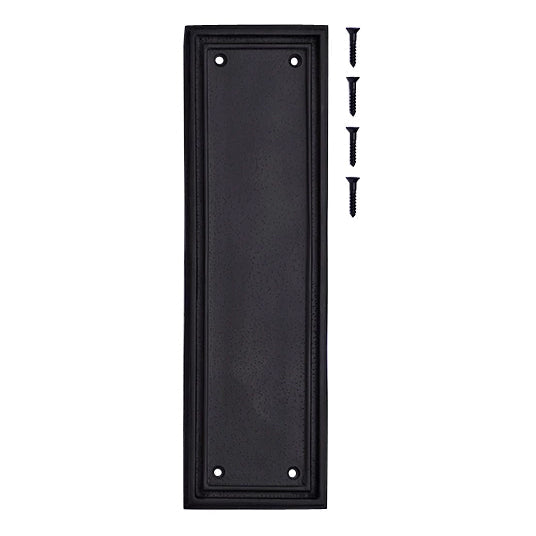 10 Inch Solid Brass Classic Style Push Plate (Several Finishes Available)