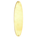 11 Inch Solid Brass Traditional Oval Push Plate (Several Finishes Available)
