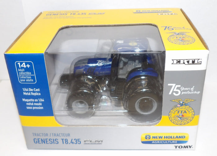 #13984 1/64 New Holland Genesis T8.435 PLM Tractor with Front & Rear Duals, 75 Years of FFA