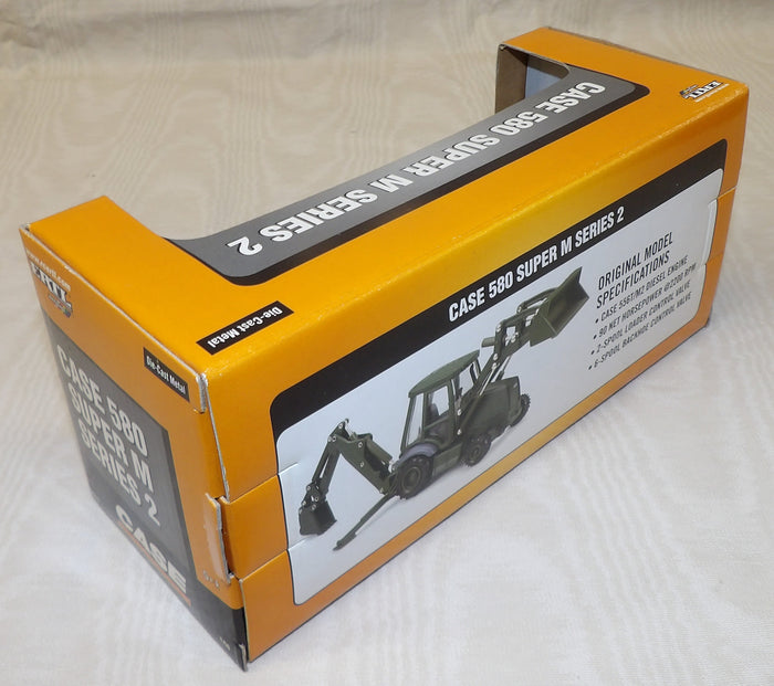 #14510 1/50 Case 580 Super M Series 2 Backhoe Loader, Military Green