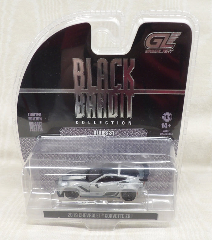 #28190-EC 1/64 2019 Chevrolet Corvette ZR1 Hardtop - Raw Metal Chase