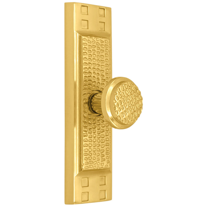 3 1/2 Inch (3 Inch C-C) Solid Brass Arts & Crafts Cabinet Knob (Several Finishes Available)