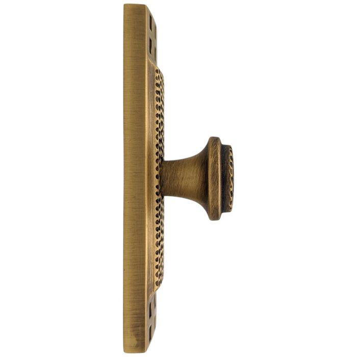 3 1/2 Inch (3 Inch c-c) Solid Brass Craftsman Cabinet Knob (Several Finishes Available)