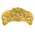 3 5/8 Inch (2 3/4 Inch C-C) Solid Brass Lyre Cup Pull (Several Finishes Available)