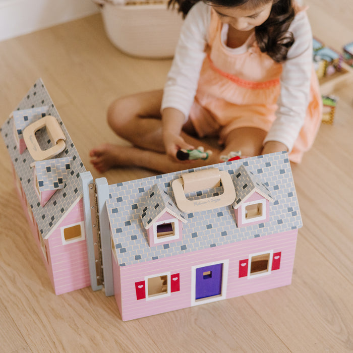 #3701MD Fold & Go Wooden Doll House