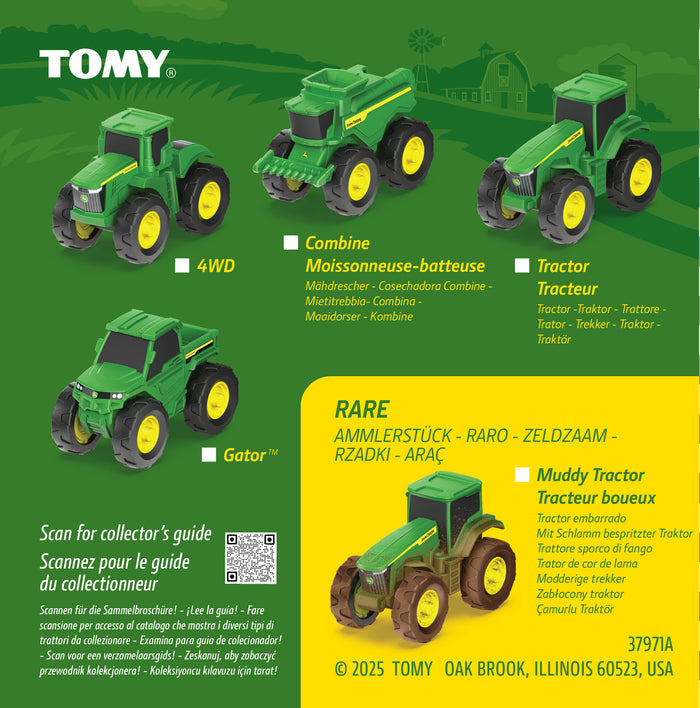 #37971B John Deere Pullback Surprise Vehicle