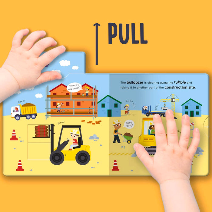#391038 Diggers Push, Pull, Slide Board Book