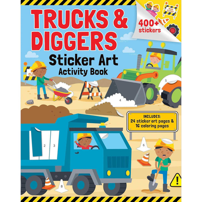 #391501 Trucks & Diggers Sticker Art Activity Book
