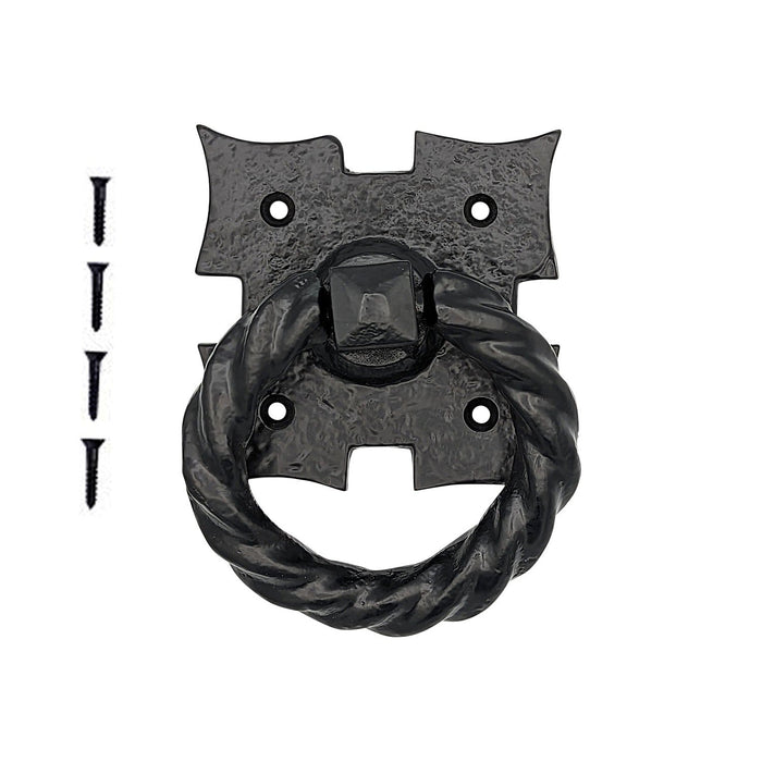 4 1/8 Inch Solid Iron Medieval Style Door or Drawer Pull