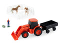#47736 1/64 Kubota 10-pc Farm Set with Loader Tractor & Accessories