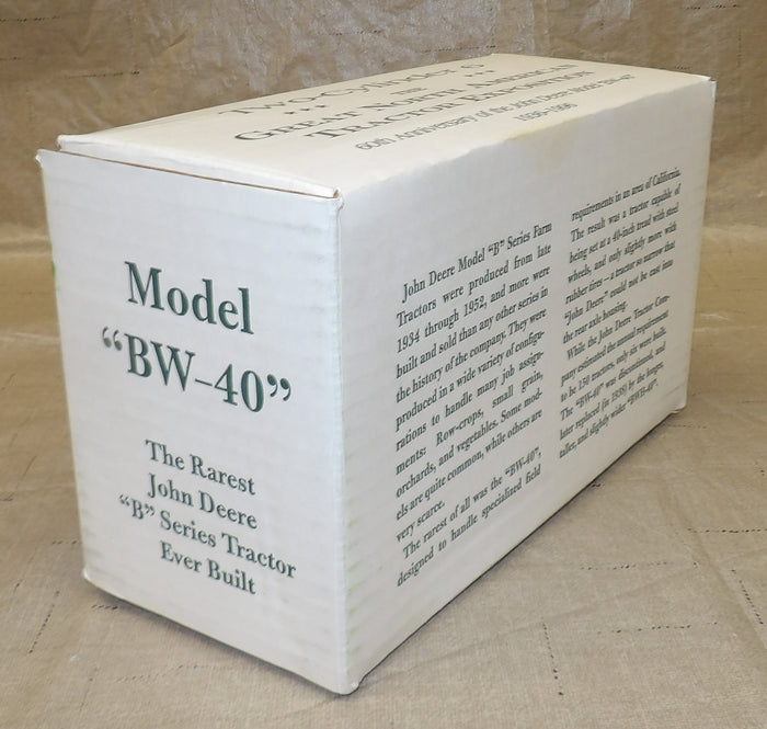 #5824TA 1/16 John Deere Model  BW-40 Tractor, 1996 Two-Cylinder Collector Edition