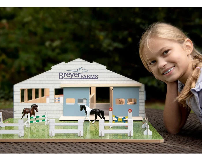 #59243 1/32 Breyer Farms Deluxe Arena Stable Set