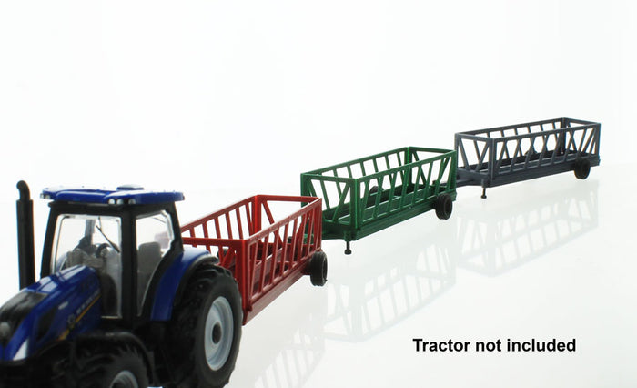 #64-308-GY 1/64 Gray 20-Foot Portable Cattle Feeder