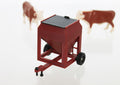 #64-346-R 1/64 Red Portable Bulk Feed Bin Trailer