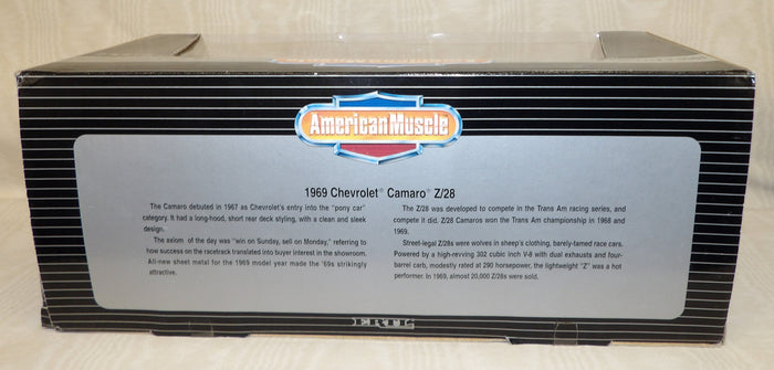 #7366 1/18 1969 Camaro Z/28 - Tuxedo Black