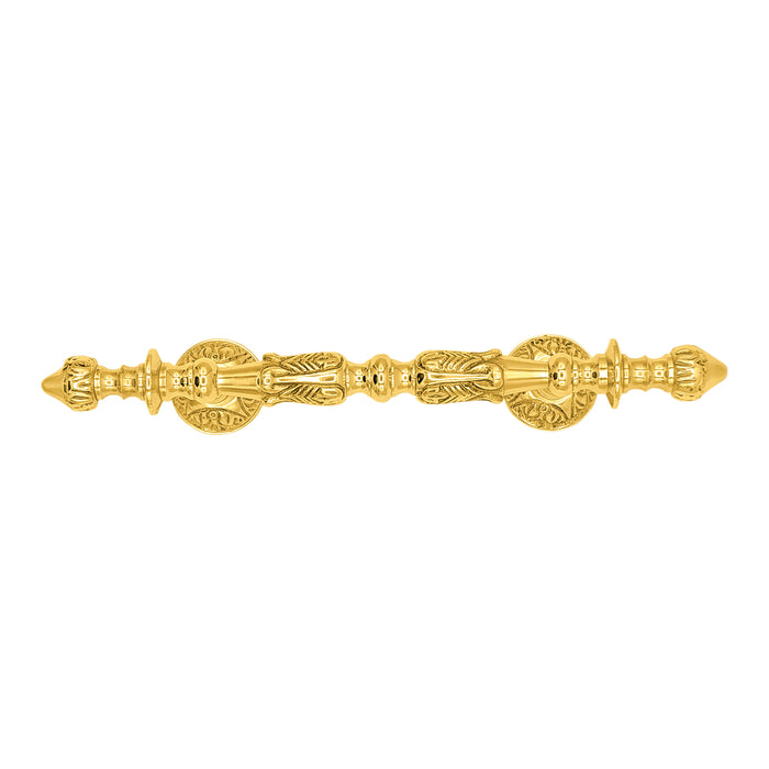8 Inch (4 1/2 Inch C-C) Solid Brass French Empire Door Pull (Several Finishes Available)