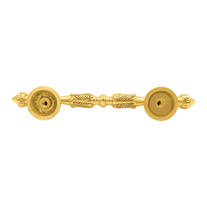 8 Inch (4 1/2 Inch C-C) Solid Brass French Empire Door Pull (Several Finishes Available)