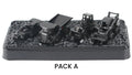 #85996B-A Cat Micro Constructors 4-pc Black Edition Set A