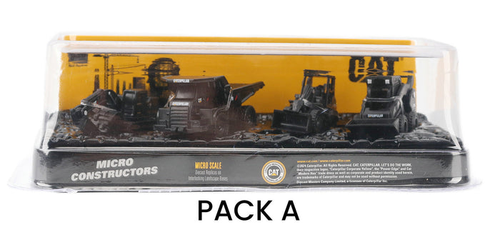 #85996B-A Cat Micro Constructors 4-pc Black Edition Set A