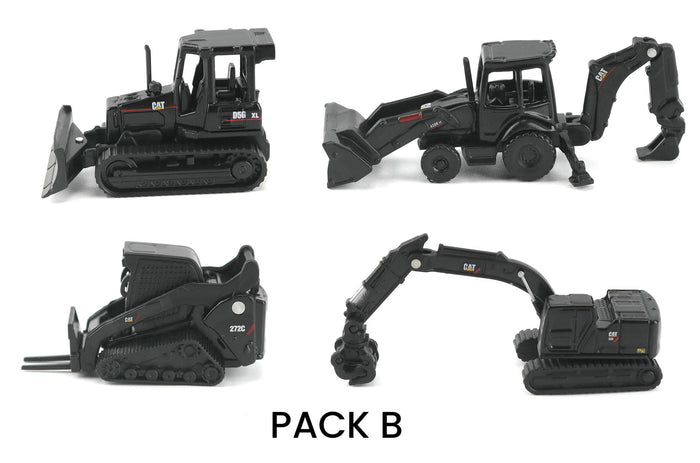 #85996B-B Cat Micro Constructors 4-pc Black Edition Set B
