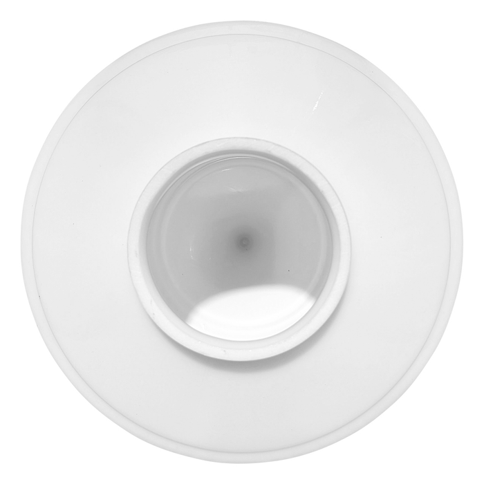 9 Inch Art Deco Style Milk Glass Light Shade (4 Inch Fitter)