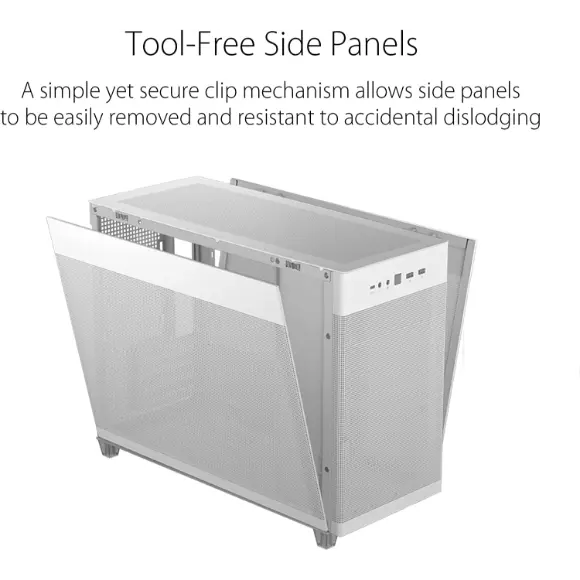 ASUS Prime AP201 Micro-ATX Case – White - PakByte Computers