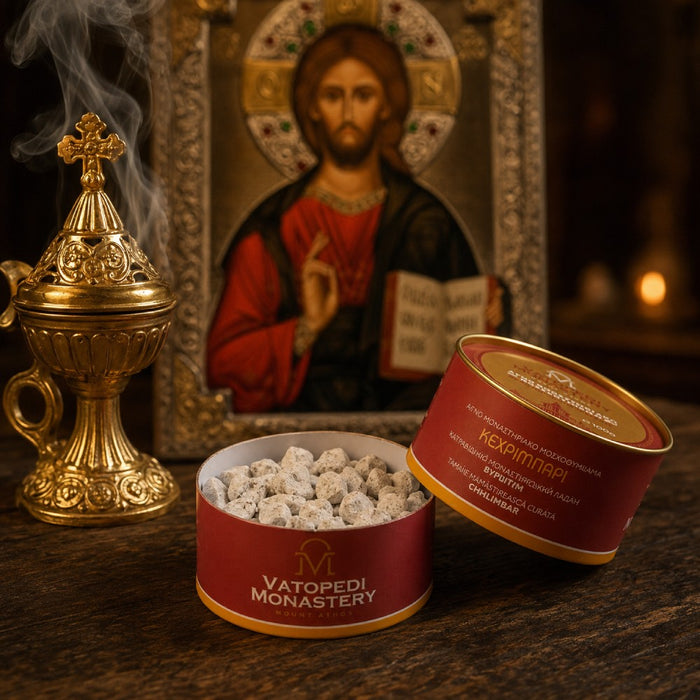 Authentic Orthodox Incense from Mount Athos – Amber (100g)