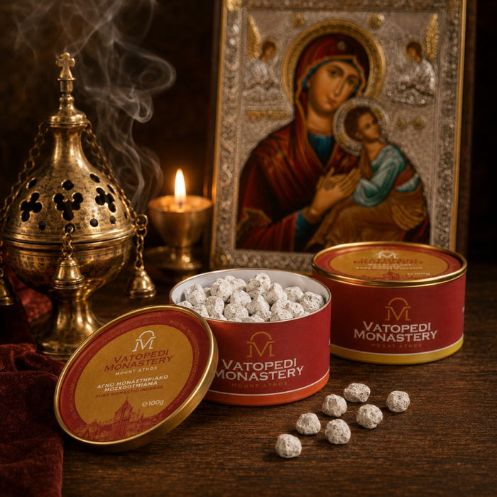 Authentic Orthodox Incense from Mount Athos – Rose (100g)