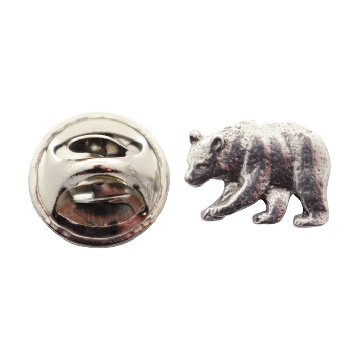 Black Bear Pin ~ Antiqued Pewter ~ Miniature Lapel Pin ~ Sarah's Treats & Treasures