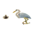 Blue Heron Pin ~ Hand Painted ~ Lapel Pin ~ Sarah's Treats & Treasures
