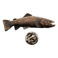 Brown Trout Pin ~ Antiqued Copper ~ Lapel Pin ~ Sarah's Treats & Treasures
