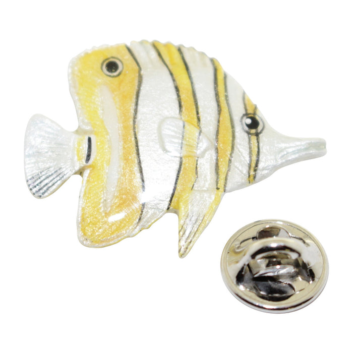 Butterflyfish Pin ~ Hand Painted ~ Lapel Pin ~ Hand Painted Lapel Pin ~ Sarah's Treats & Treasures