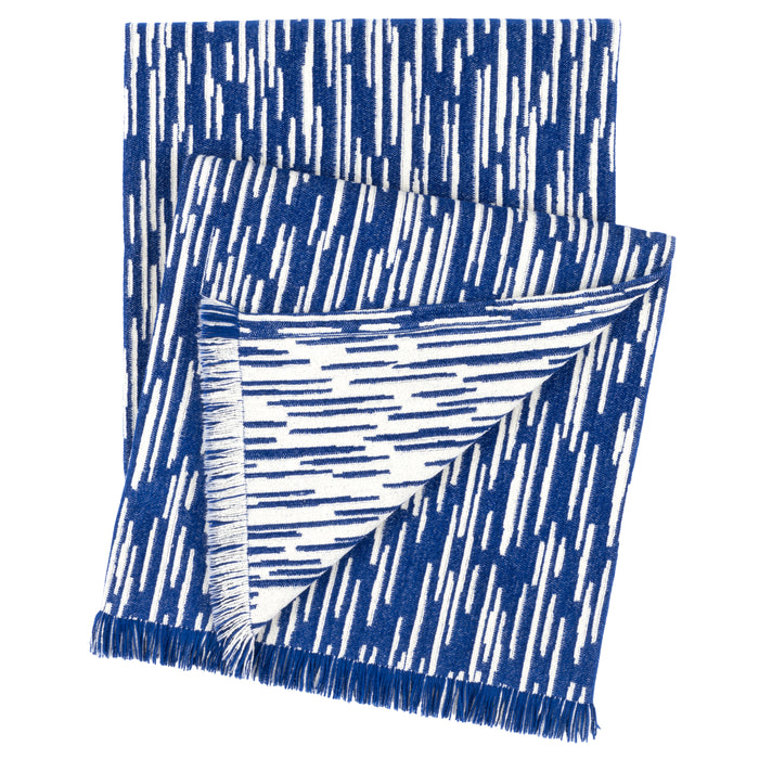 CORINTH CHENILLE BLUE THROW