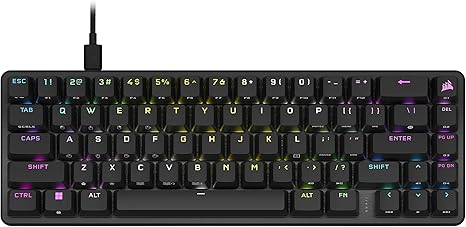 Corsair K65 PRO RGB Mini Optical Gaming Keyboard - Black - PakByte Computers