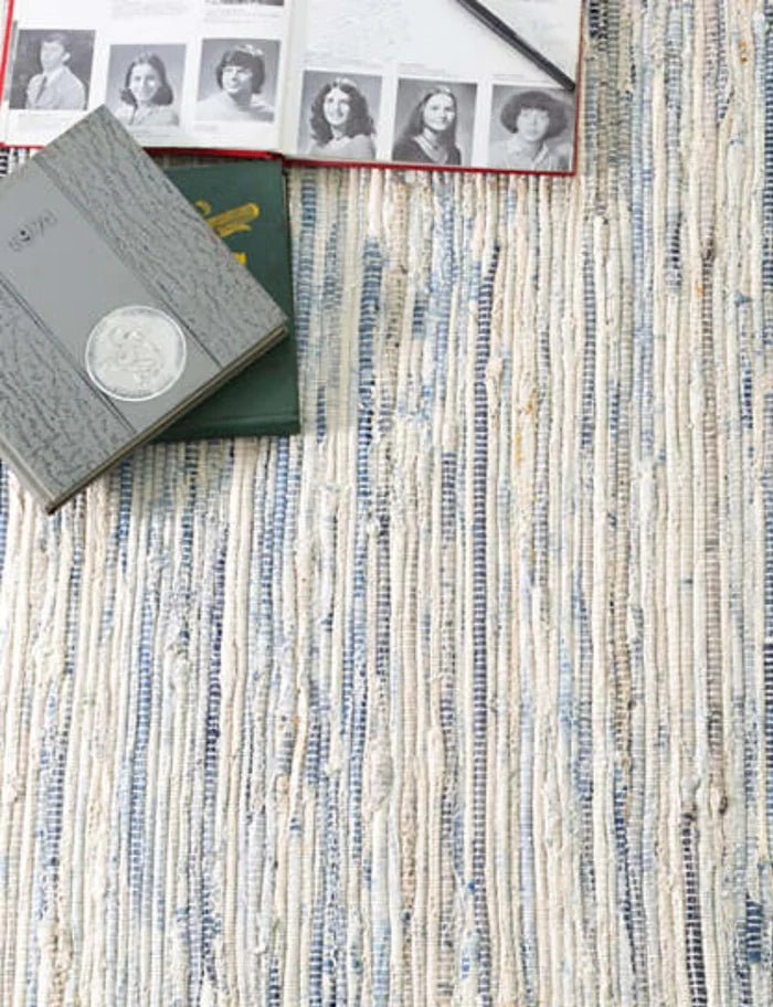 Denim Woven Cotton Rug