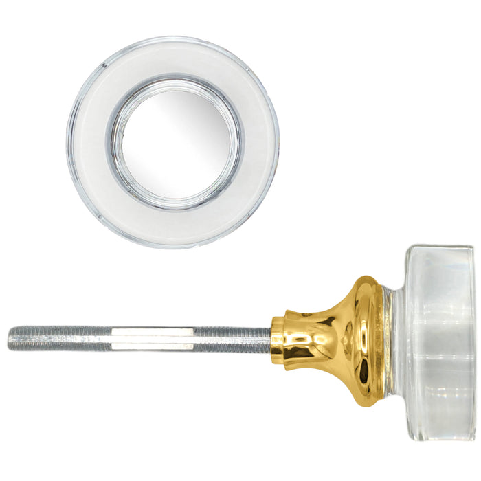 Disc Crystal Spare Door Knob Set (Several Finishes Available)