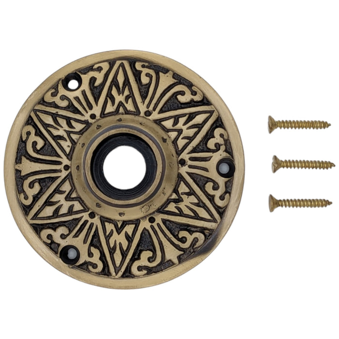 Eastlake Solid Brass Rosette (Several Finishes Available)