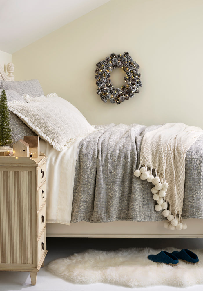 Elsa Grey Matelassé by Pine Cone Hill