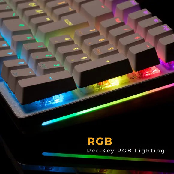 Glorious GMMK2 Modular Mechanical Keyboard - Full Size (96%) - White - GLO-GMMK2-96-FOX-W - PakByte Computers