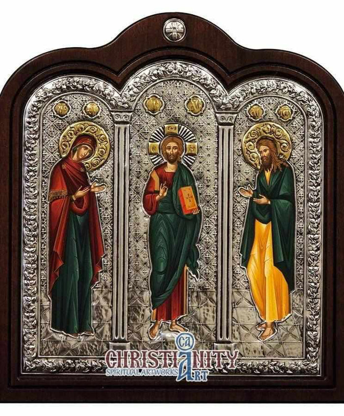 Τhe Supplication (Silver icon - C Series)-Christianity Art
