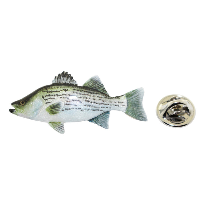 Hybrid Striper Pin ~ Hand Painted ~ Lapel Pin ~ Hand Painted Lapel Pin ~ Sarah's Treats & Treasures